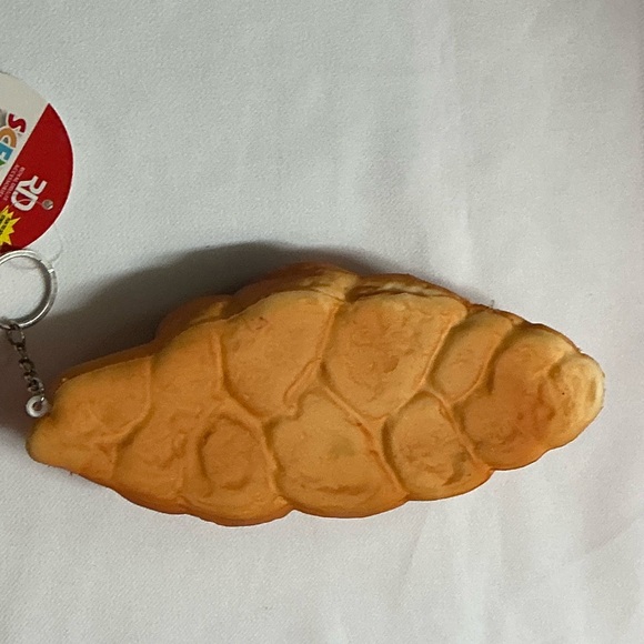 Pretend Bread Croissant Keychain with written Mayonnaise - Picture 14 of 14